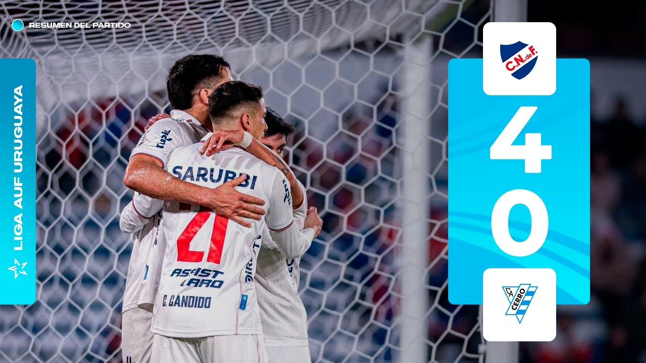 Nacional 4 vs 0 Cerro