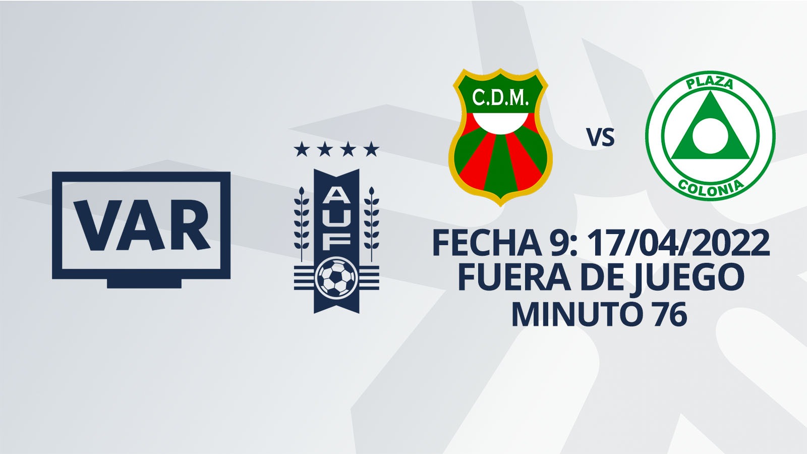 VAR - Apertura 2022 - Deportivo Maldonado vs Plaza Colonia (min. 76)