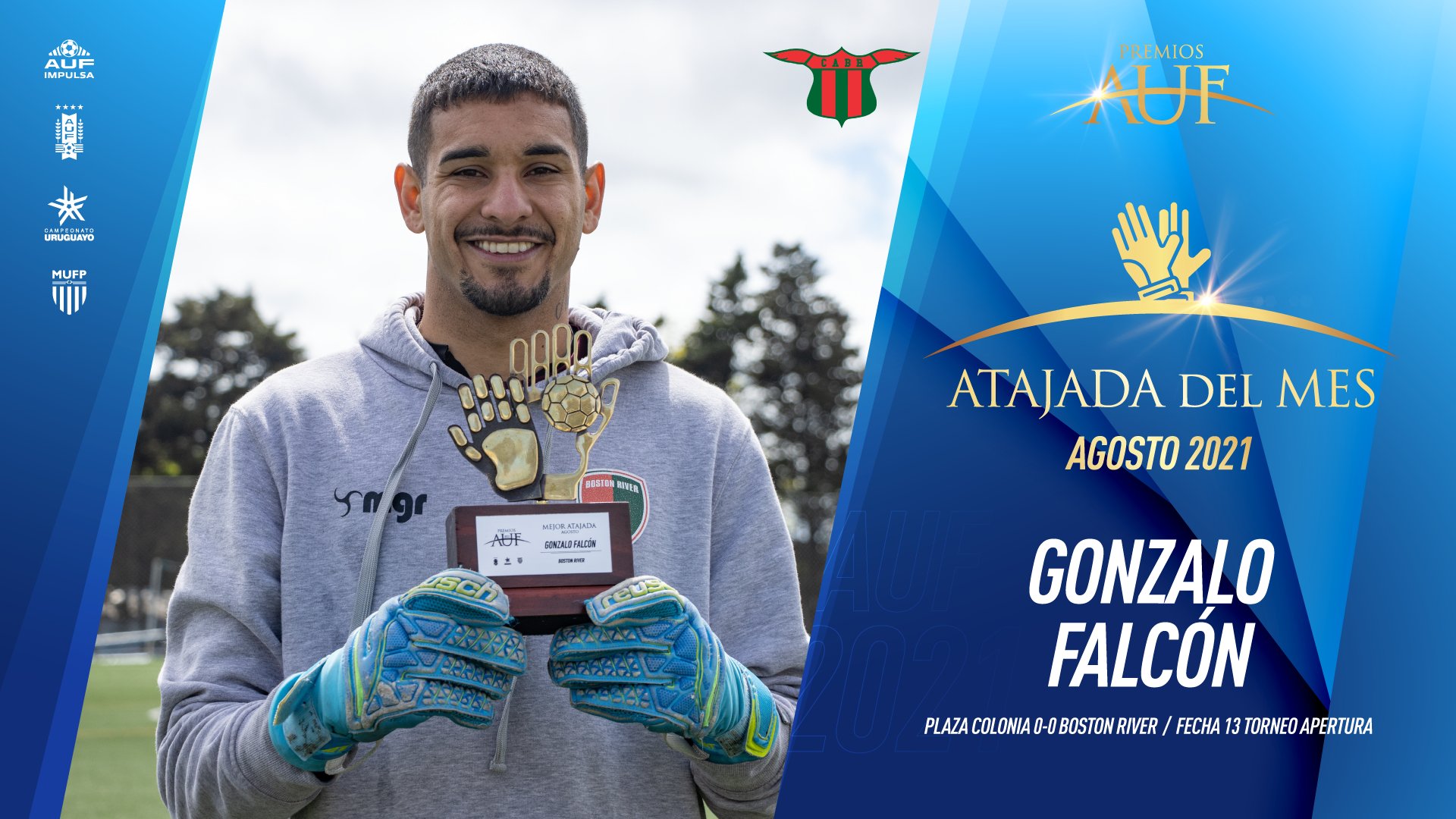Gonzalo Falcón: Mejor Atajada Agosto 2021