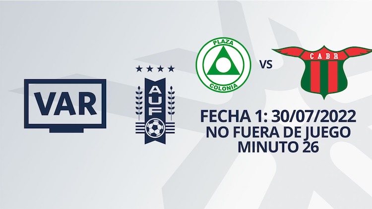 VAR - Clausura 2022 -  Plaza Colonia vs Boston River (min. 26)