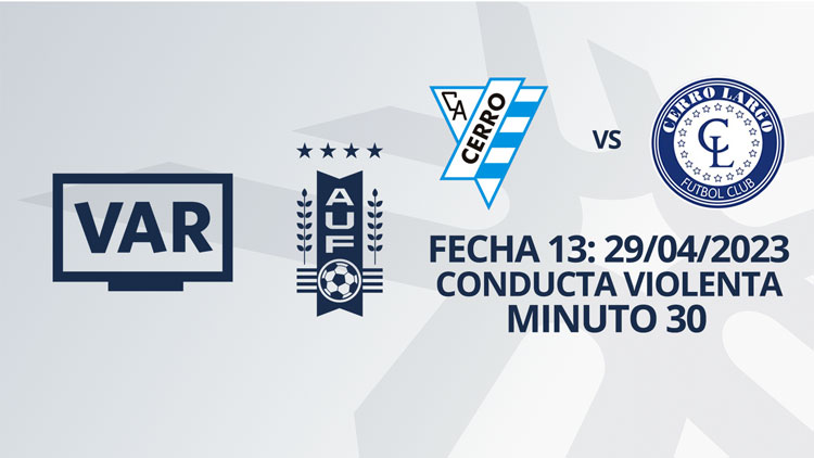 VAR - Apertura 2023 - Cerro vs Cerro Largo (min. 30)