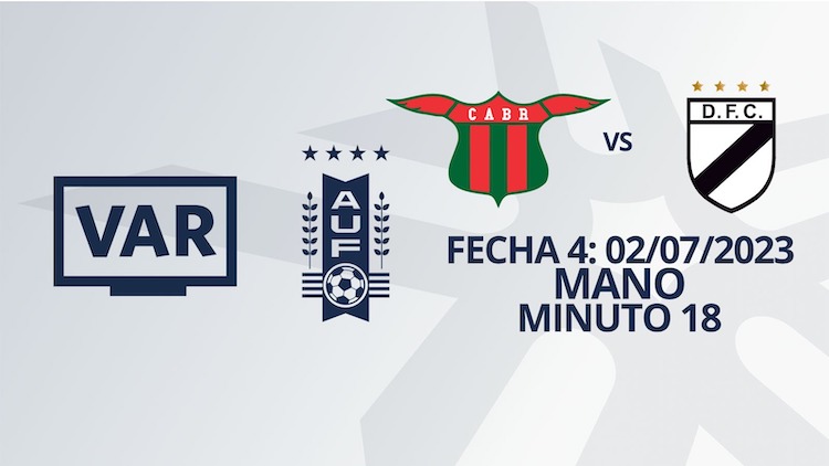VAR - Intermedio 2023 - Boston River vs Danubio (min. 18)