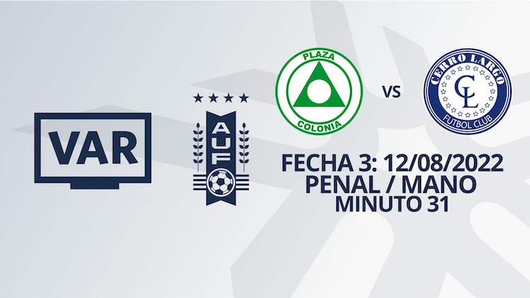VAR - Clausura 2022 -  Plaza Colonia vs Cerro Largo (min. 31)
