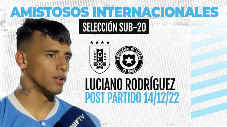 Luciano Rodríguez post partido 14/12/22