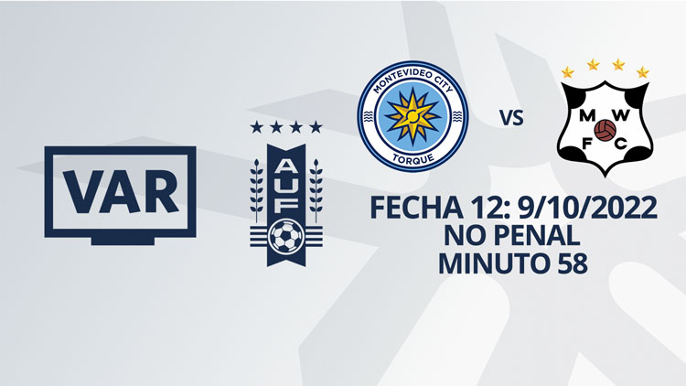 VAR - Clausura 2022 - MVD City Torque vs Wanderers (min. 58)