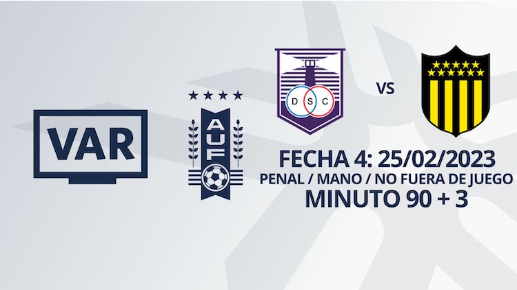 VAR - Apertura 2023 - Defensor vs Peñarol (min. 90+3)