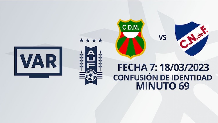 VAR - Apertura 2023 - Deportivo Maldonado vs Nacional (min. 69)