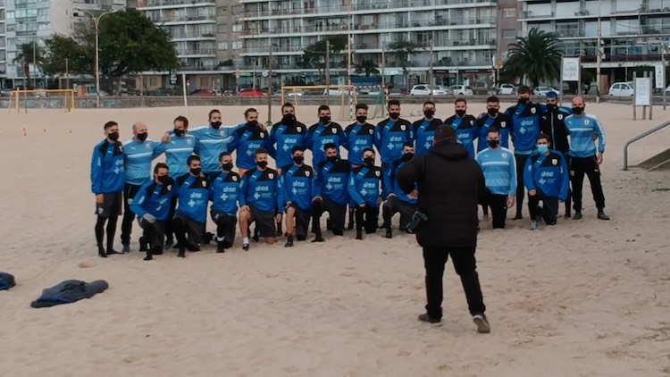 Backstage: Foto oficial Selección Fútbol Eliminatoria Playa 2021