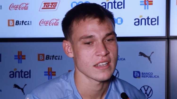 Manuel Ugarte en la Selección