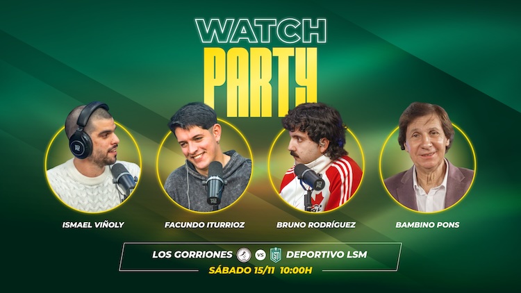 Watch Party | Los Gorriones vs Deportivo LSM