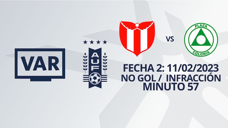VAR - Apertura 2023 - River vs Plaza Colonia (min. 57)
