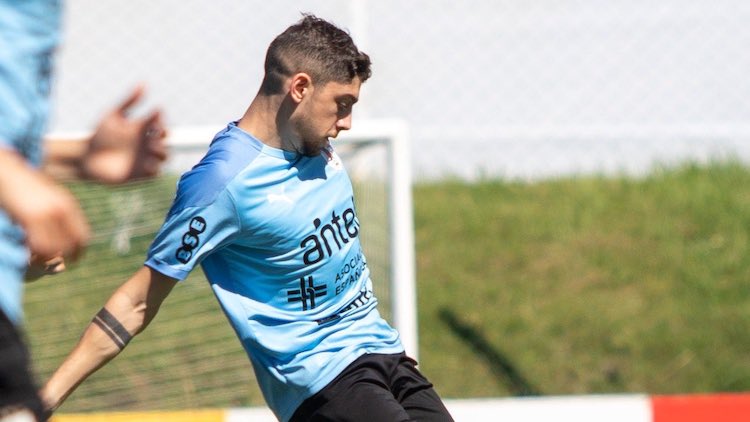 Federico Valverde: entrenamiento en el Complejo Celeste