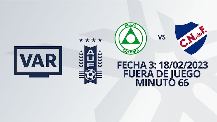 VAR - Apertura 2023 - Plaza Colonia vs Nacional (min. 66)