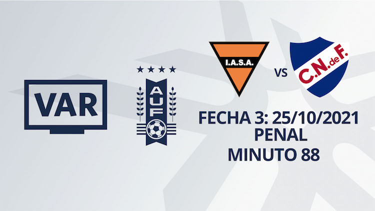VAR - Clausura 2021 - Sud América vs Nacional (min. 88)