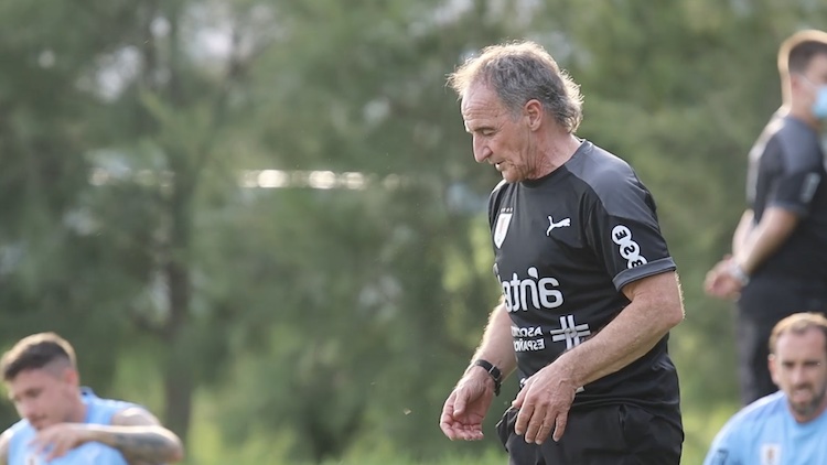 El "Profe" Ortega: entrenamiento en el Complejo Celeste