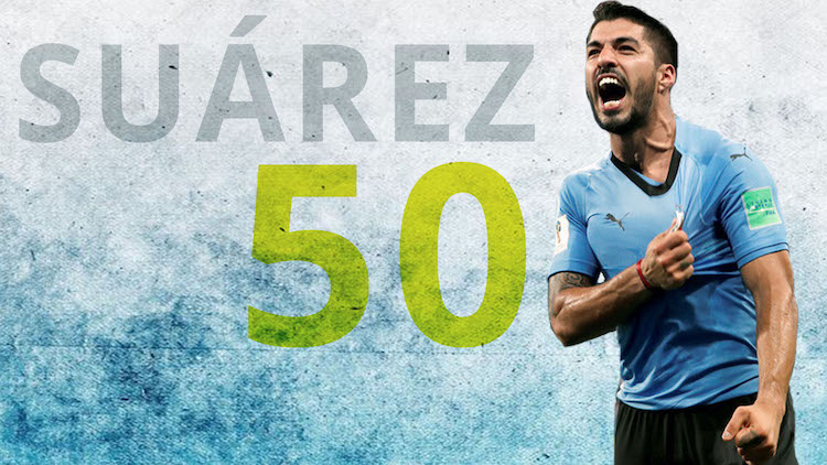 50 goles de Luis Suárez