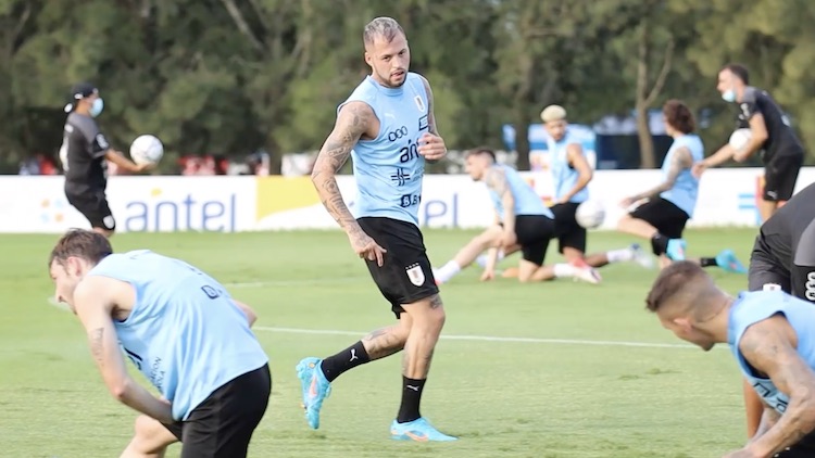 Nicolás López: entrenamiento en el Complejo Celeste