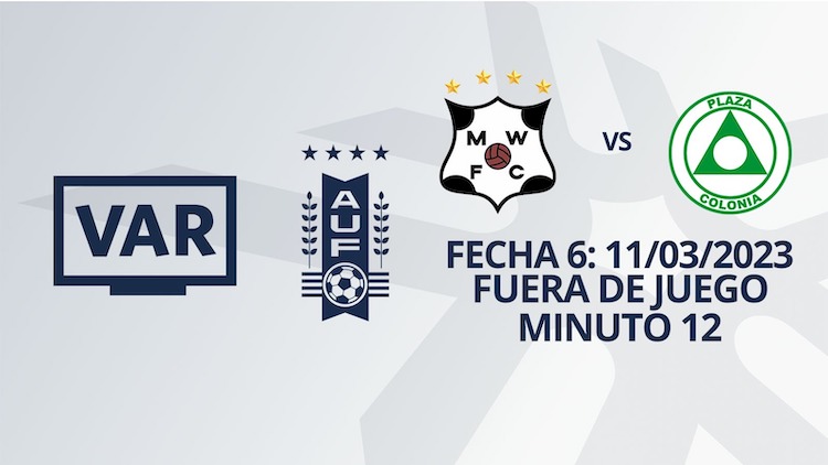 VAR - Apertura 2023 - Wanderers vs Plaza Colonia (min. 12)