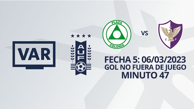 VAR - Apertura 2023 - Plaza Colonia vs Fénix (min. 47)