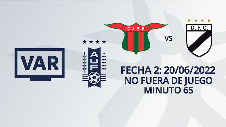 VAR - Intermedio 2022 - Boston River vs Danubio (min. 65)