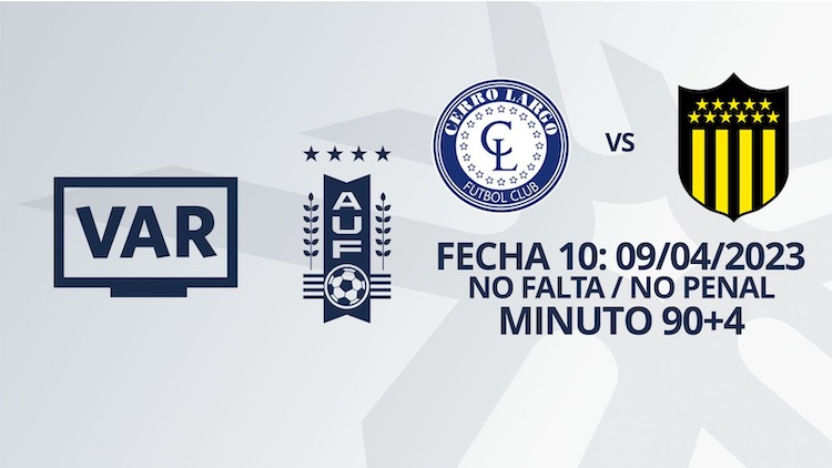 VAR - Apertura 2023 - Cerro Largo vs Peñarol (min. 90+4)