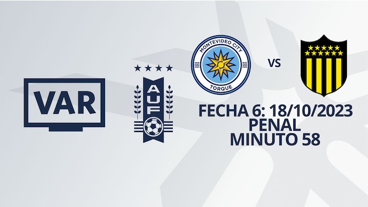 VAR - Clausura 2023 - MVD City Torque vs Peñarol  (min. 58)