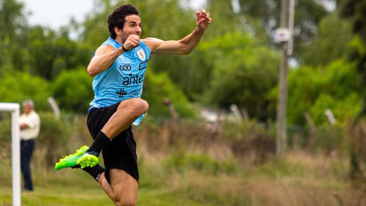 Leandro Cabrera: entrenamiento en el Complejo Celeste