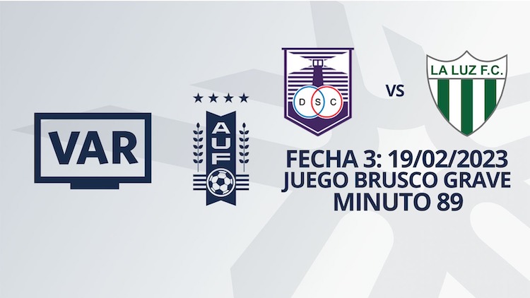 VAR - Apertura 2023 - Defensor vs La Luz (min. 89)