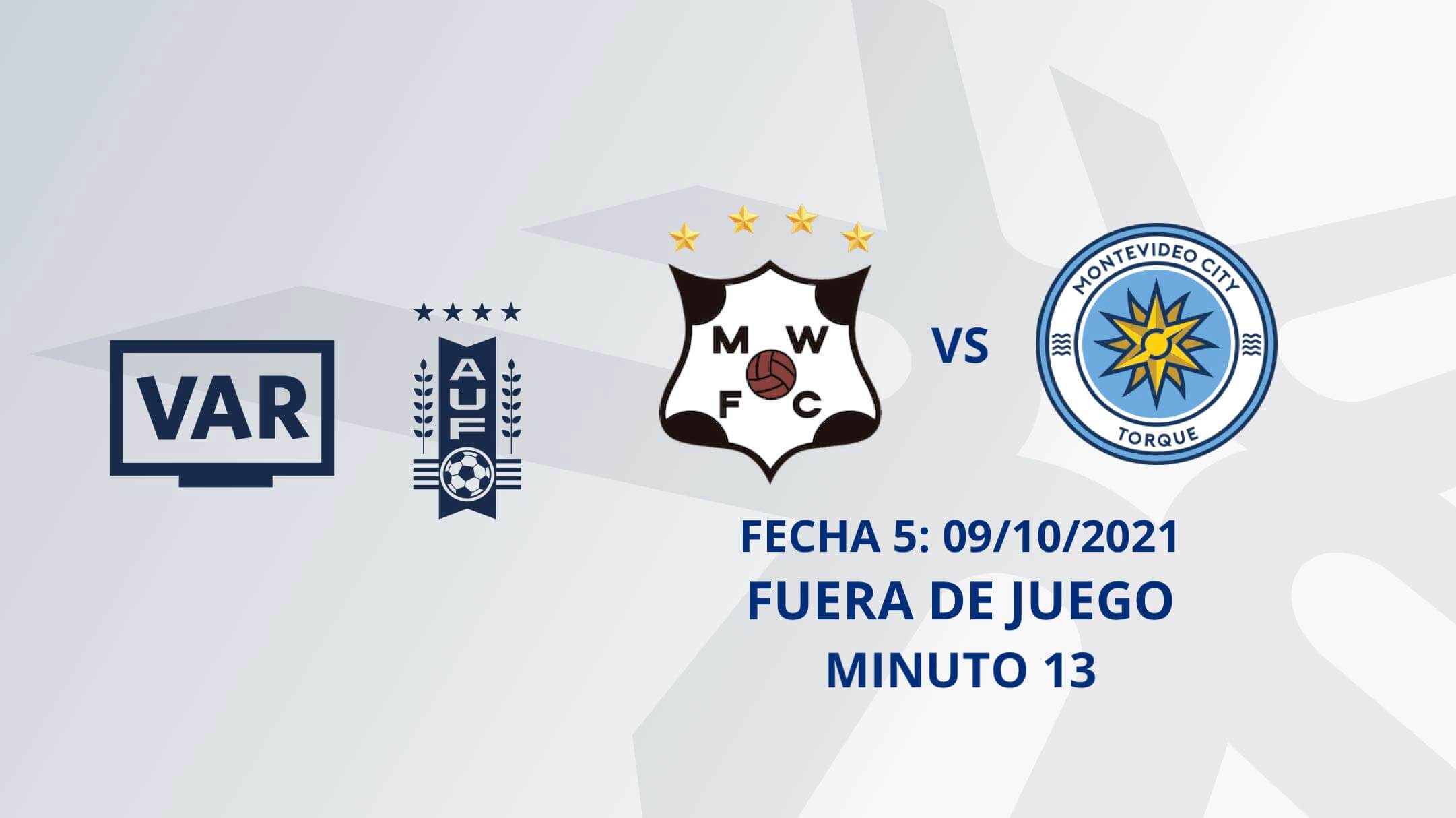 VAR - Clausura 2021 - Wanderers vs MVD City Torque  (min. 13)