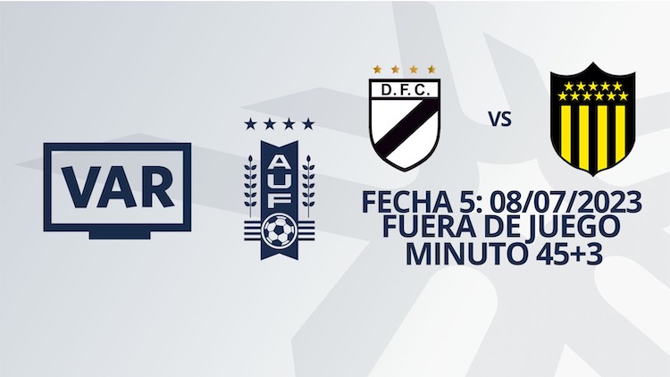 VAR - Intermedio 2023 - Danubio vs Peñarol (min. 45+3)