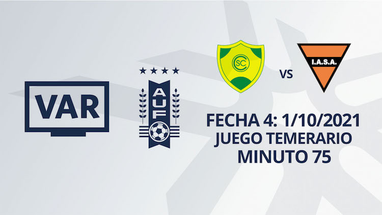 VAR - Clausura 2021 - Cerrito vs Sud América (min. 75)