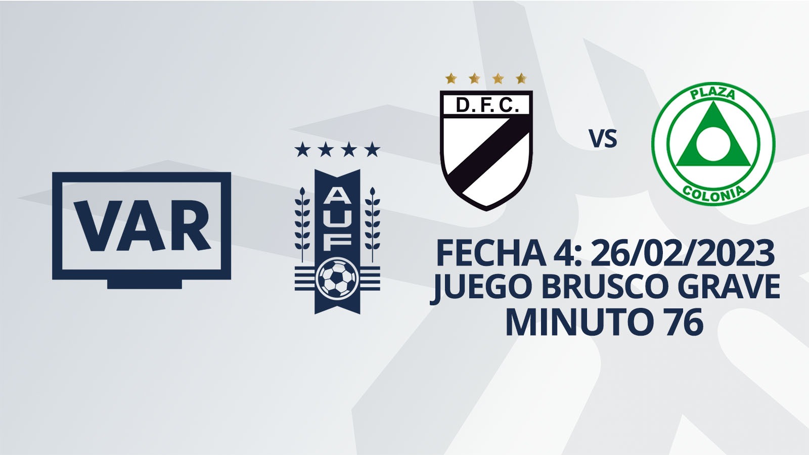 VAR - Apertura 2023 - Danubio vs Plaza Colonia (min. 76)