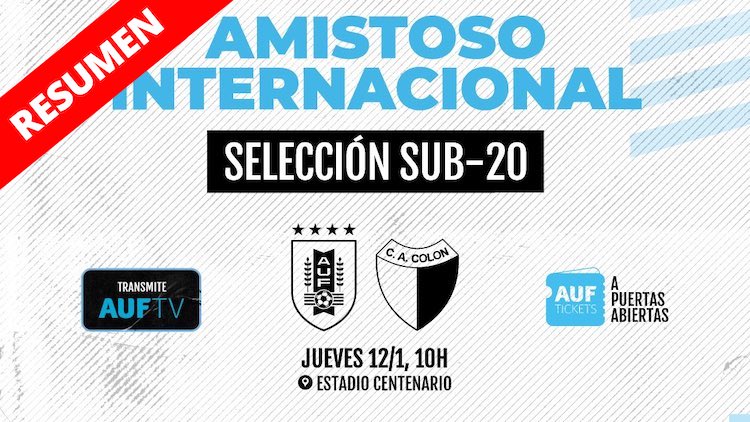 Resumen | Uruguay Sub 20 vs Colón